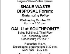 SHALE WASTE DISPOSAL Forum: Modernizing Policy SHALE WASTE DISPOSAL Forum: Modernizing Policy